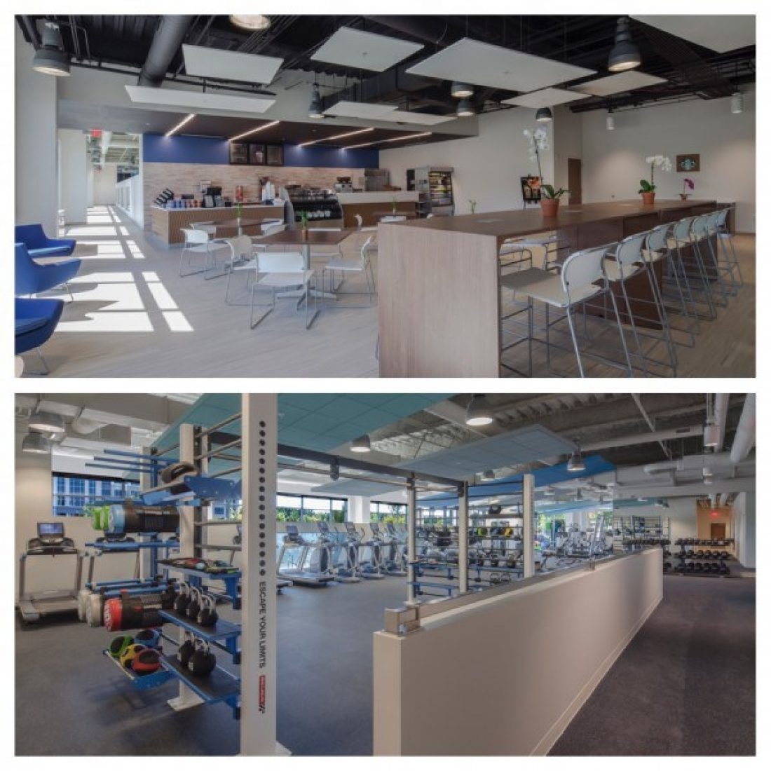 New Amenities open at Perimeter Park: Fitness Center and Cafe serving Starbucks